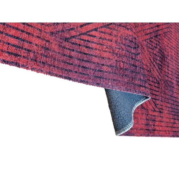 Matta - FISUN - Röd - 160x230 cm - Halkskydd - Maskintvättbar - Modern