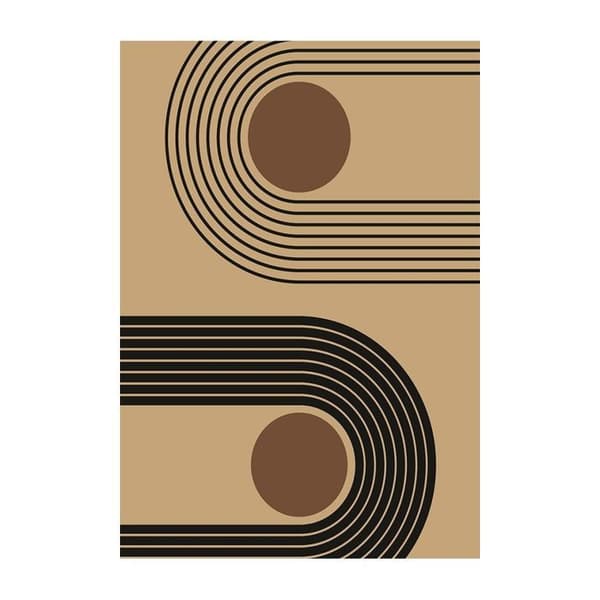 SEVENTIES Taupe matta, Storlek: 160x230