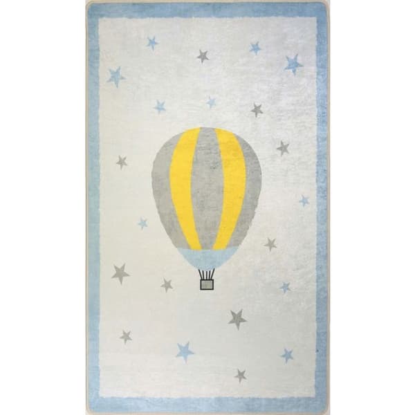 MONGOLFIERE Blå matta, Storlek: 120x160