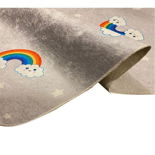 RAINBOW Grå Matta, Storlek: 80x150