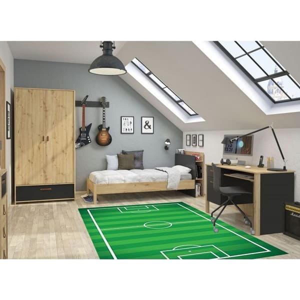 Grön FOTBOLLsmatta, Storlek: 120x160