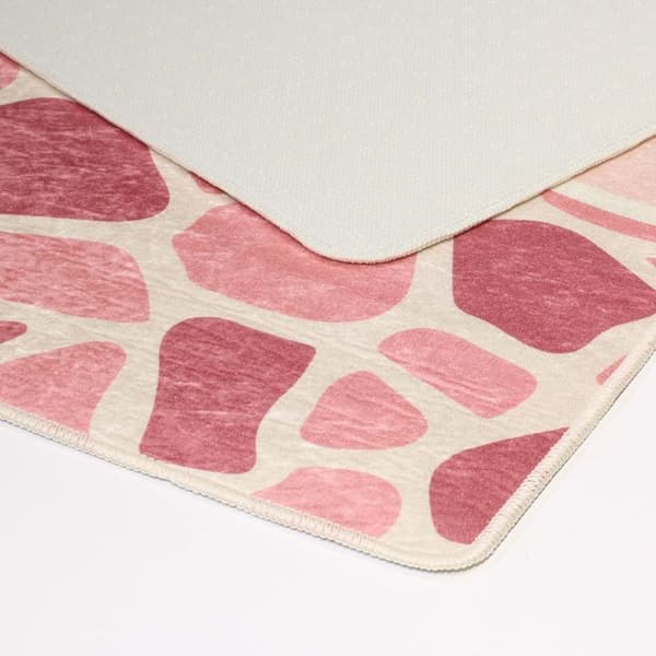 Barnmatta - GIRAFF - 120x160 - Halkskydd - Maskintvättbar - 100% Polyester