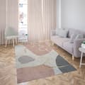 Miniatyrbild 3 av 4: Tapis - ENKEL - 120x180 - Rosa - Tjocklek 6mm - Bakside latex - Polyester