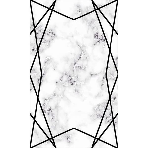 Matta - MANI TEXTILE - Svart - 160x230 cm - Syntetisk - Halkskyddande