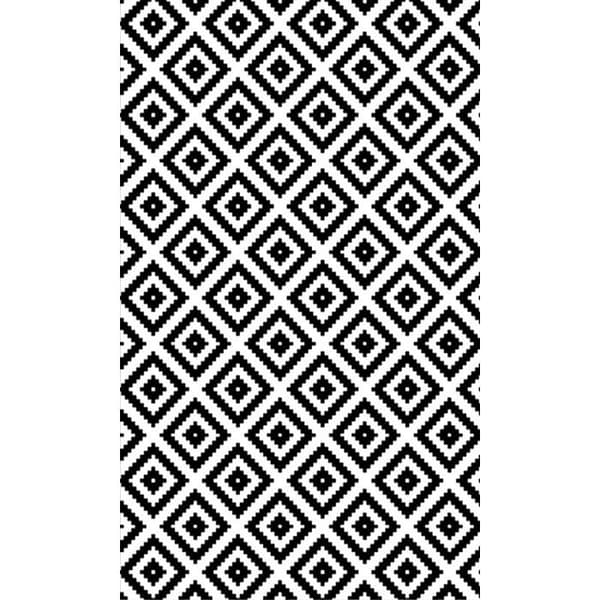 Matta - MANI TEXTILE - Rutor - 160x230cm - Tvättbar - Halkfri