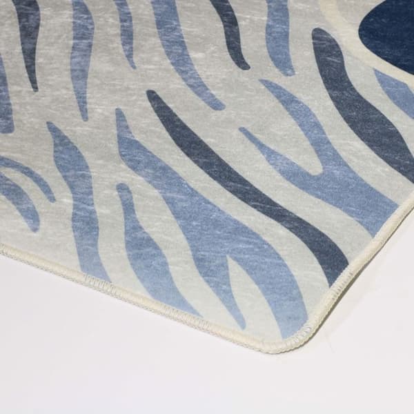 ZEBRE Blå matta, Storlek: 120x160