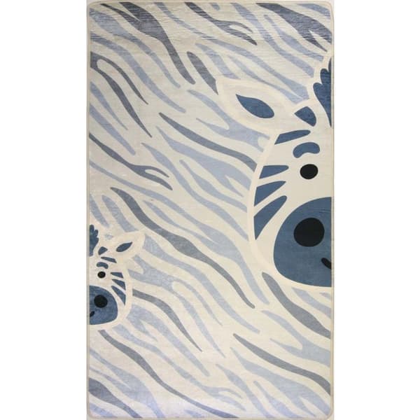 ZEBRE Blå matta, Storlek: 120x160