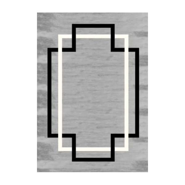 Tappat - KOLLEKTION DOT - PROFIL - Grå - 80x150 - Tjocklek 6mm - Baksida latex