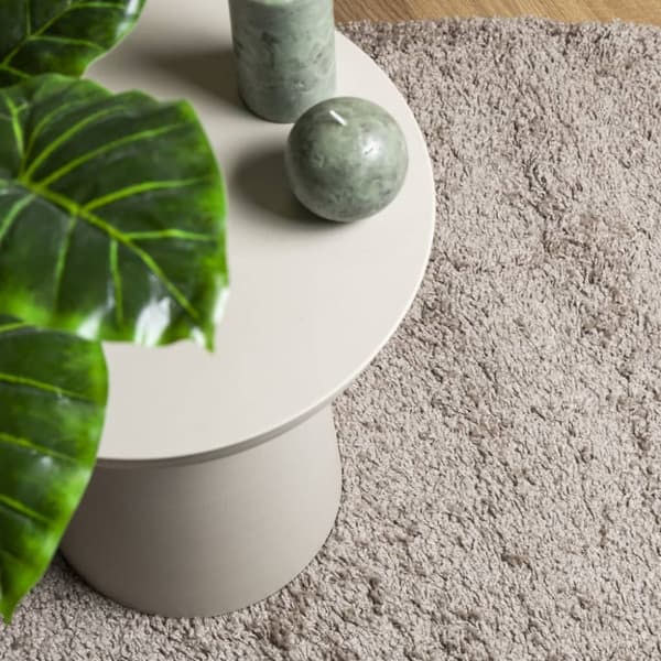 Ryamatta PAMPLONA lång lugg modern beige 200x280 cm