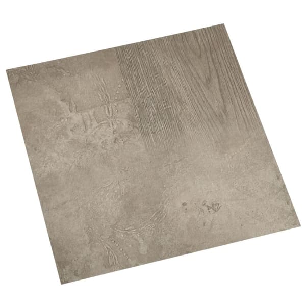 Självhäftande golvplankor 20 st PVC 1,86 m² grå