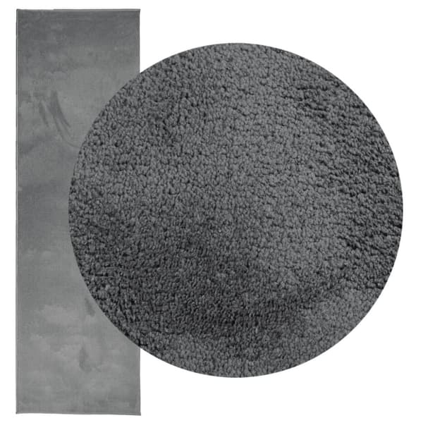 Matta OVIEDO kort lugg antracit 80x250 cm