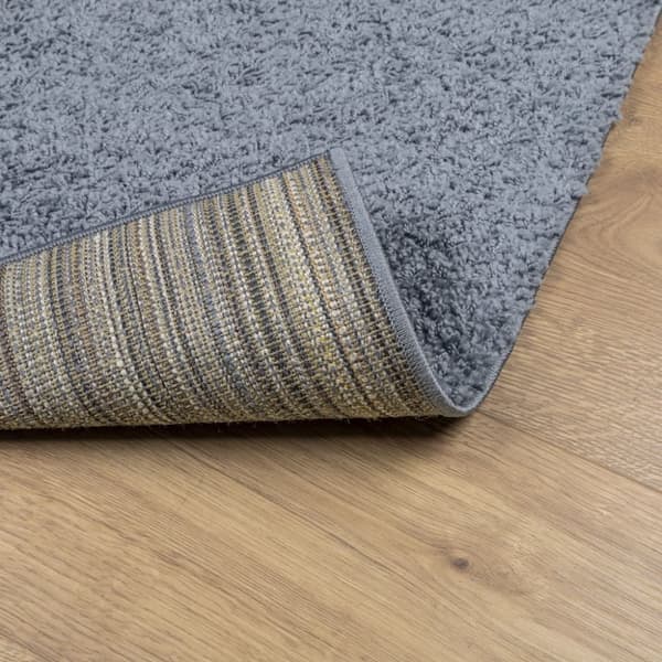 Ryamatta PAMPLONA lång lugg modern blå 120x120 cm