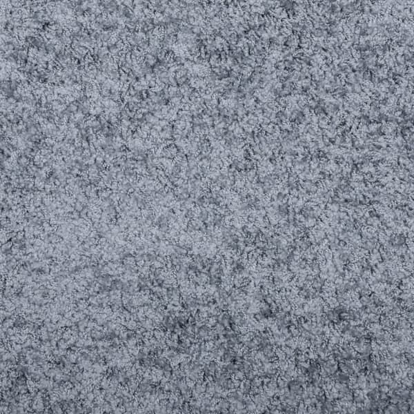 Ryamatta PAMPLONA lång lugg modern blå 120x120 cm