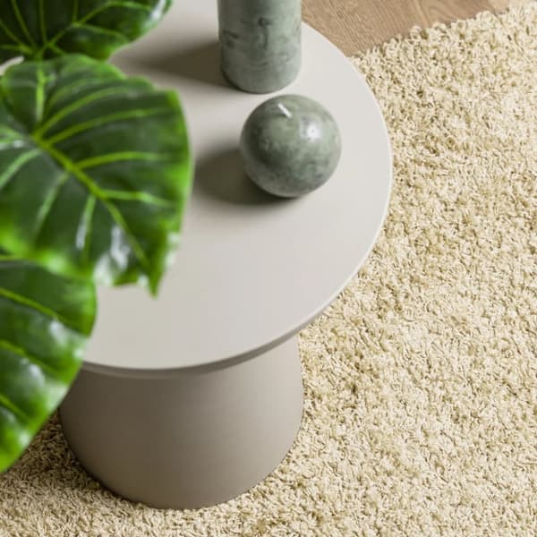 Ryamatta PAMPLONA lång lugg modern guld 80x150 cm