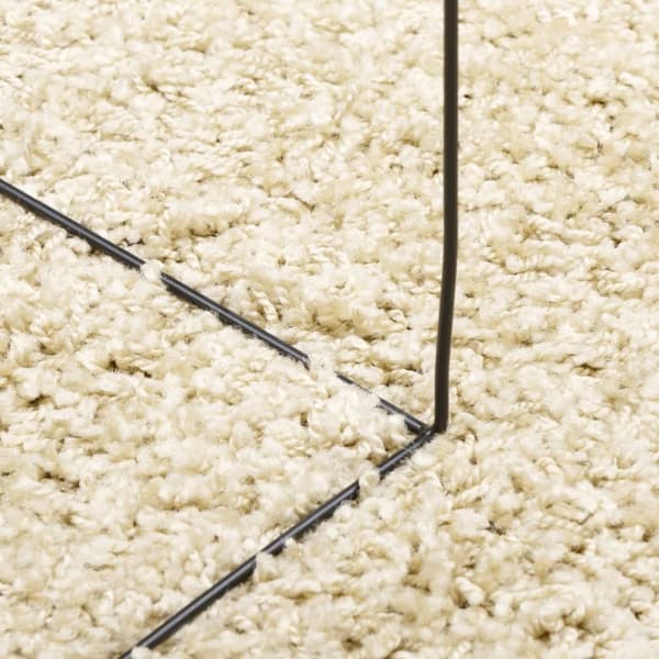 Ryamatta PAMPLONA lång lugg modern guld 80x150 cm