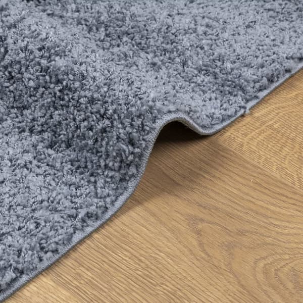 Ryamatta PAMPLONA lång lugg modern blå 200x200 cm