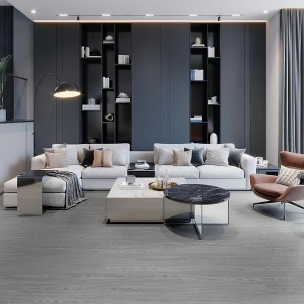 PVC-golvbeläggningar - YUENFONG - Träutseende - Självhäftande - 36 stycken - 5 m²