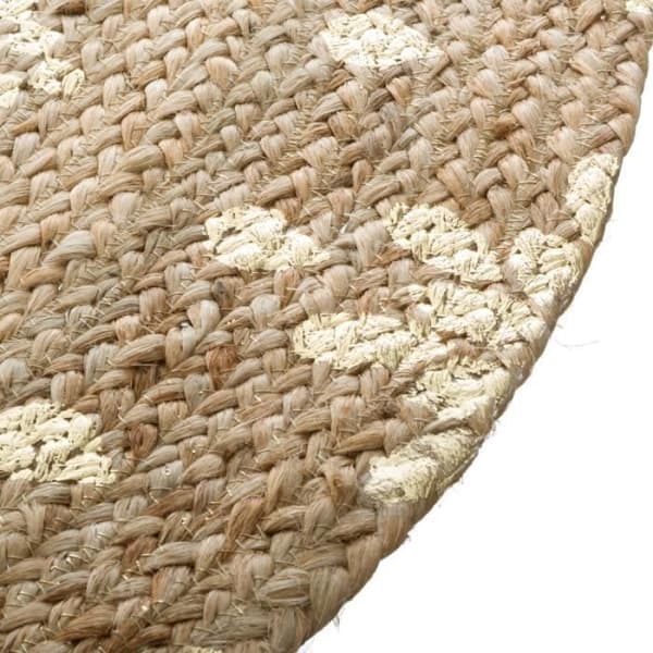 Rund vegetabilisk jutematta "Shine" diameter 115 cm Atmosphera