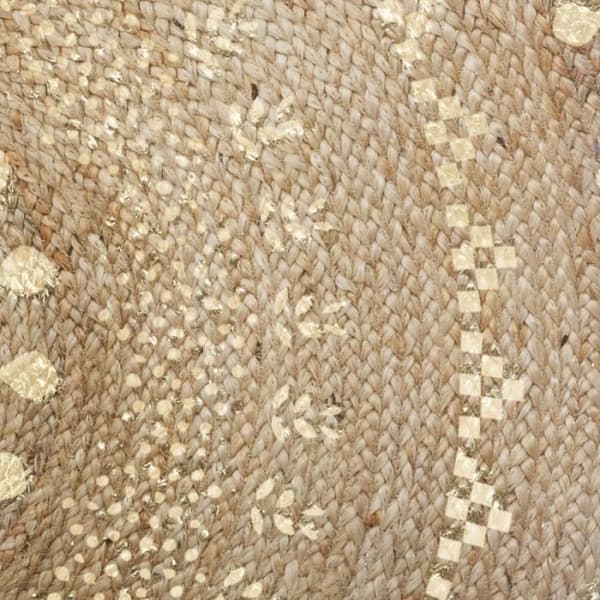 Rund vegetabilisk jutematta "Shine" diameter 115 cm Atmosphera