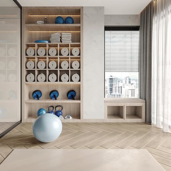 LZQ PVC-golv självhäftande vinylgolv med träeffekt, 54 delar 7,53m² självhäftande vinylplattor, tvättad ek