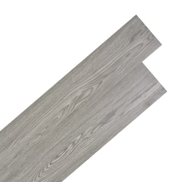 vidaXL Självhäftande PVC-golvplankor 5,02 m² 2 mm mörkgrå -  Golvbeläggning