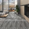 Miniatyrbild 1 av 8: vidaXL PVC-golvbrädor 5,02 m² självhäftande 2 mm grårandig -  Golvbeläggning