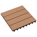 Pikkukuva 4 / 7: vidaXL Lattialaatat 11 kpl WPC 30x30 cm 1 m² tiikin värinen -  Lattiat & matot