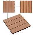 Pikkukuva 5 / 7: vidaXL Lattialaatat 11 kpl WPC 30x30 cm 1 m² tiikin värinen -  Lattiat & matot