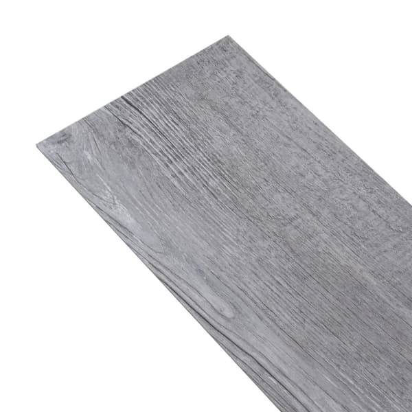 vidaXL selvklæbende gulvbrædder 2,51 m² 2 mm PVC stribet mat trægrå -  Gulve