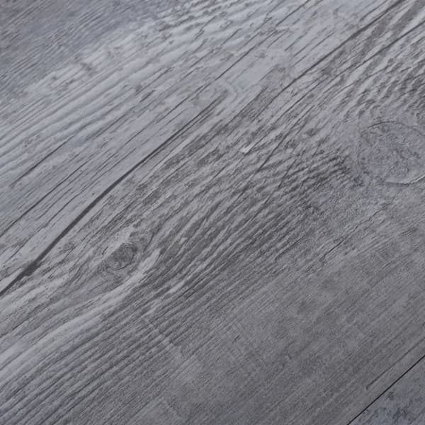 vidaXL Självhäftande PVC-golvbrädor 2,51 m² 2 mm mattgrå trä -  Golvbeläggning