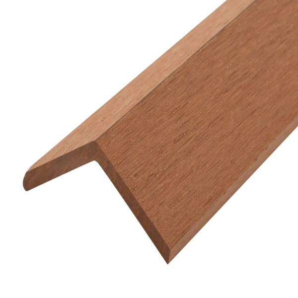 vidaXL Terassin reunuslauta WPC 170 cm vaaleanruskea -  Lattiat & matot