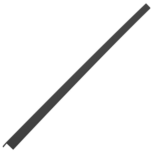 vidaXL Terassin reunuslauta WPC 170 cm musta - Lattiat & matot