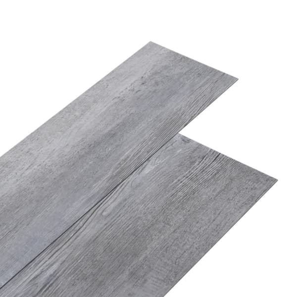 vidaXL selvklæbende gulvbrædder 5,02 m² 2 PVC mat trægrå - Gulve