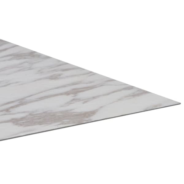 vidaXL Självhäftande PVC-golvplankor 5,11 m² vit marmor -  Golvbeläggning