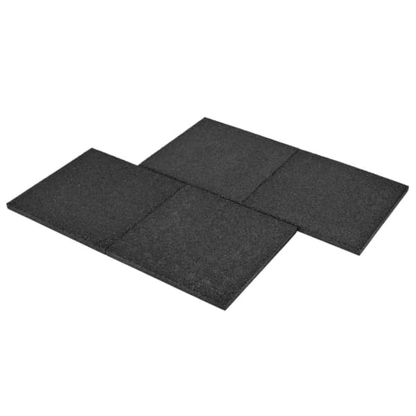 vidaXL Kaatumissuojalevyt 24 kpl kumi 50x50x3 cm musta - Lattiat & matot