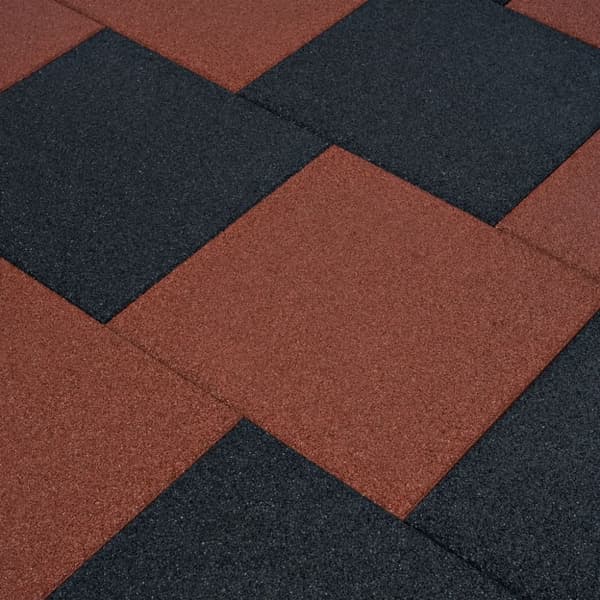 vidaXL Kaatumissuojalevyt 24 kpl kumi 50x50x3 cm musta - Lattiat & matot
