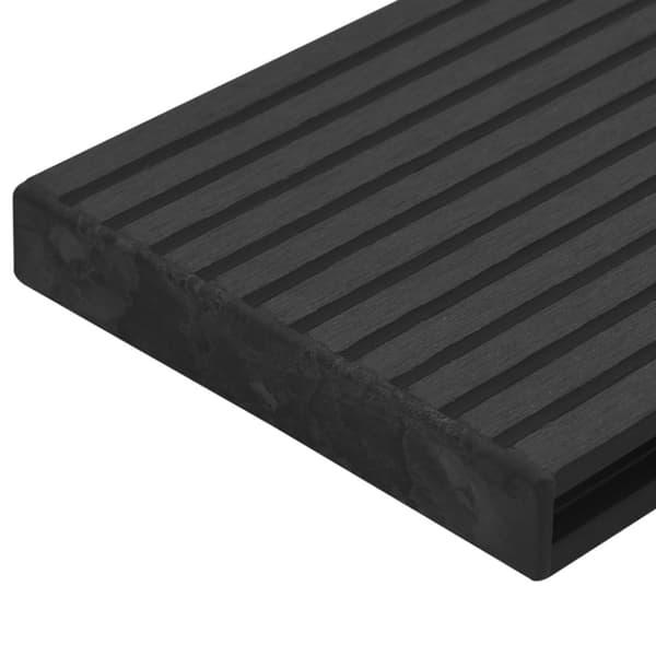 vidaXL Kantlist 10 st svart plast -  Golvbeläggning