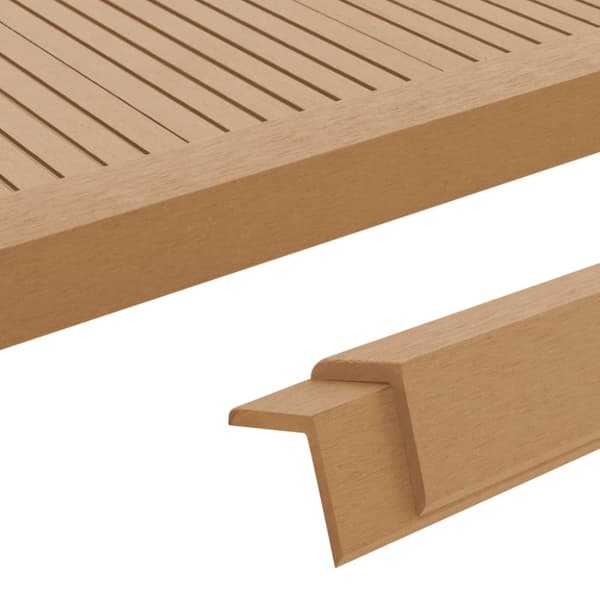 vidaXL terrassevinkellister 5 stk. WPC 170 cm teaktræsfarvet -  Gulve