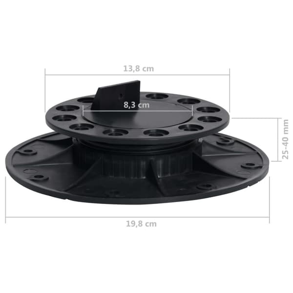 vidaXL justerbare terrassefødder 10 stk. 25-40 mm - Gulve