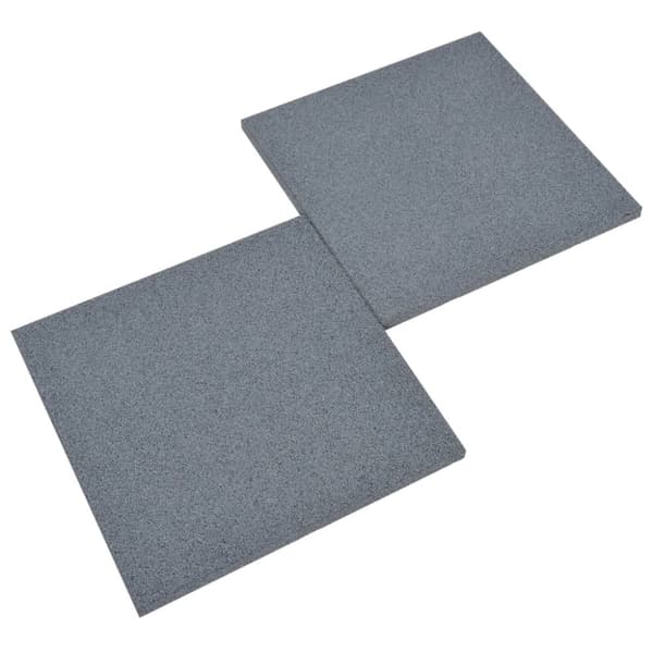 vidaXL faldfliser 6 stk. 50x50x3 cm gummi grå -  Gulve