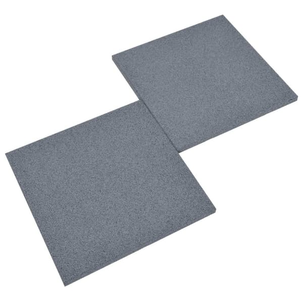 vidaXL faldfliser 12 stk. 50x50x3 cm gummi grå -  Gulve