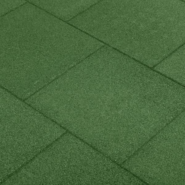 vidaXL Kaatumissuojalevyt 18 kpl kumi 50x50x3 cm vihreä -  Lattiat & matot