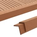 Pikkukuva 2 / 9: The Living Store Terassin reunuslauta WPC 170 cm vaaleanruskea -  Lattiat & matot