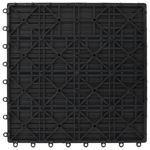 The Living Store Lattialaatat 22 kpl 30x30cm 2 m² puukomposiitti harmaa -  Lattiat & matot