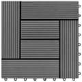 Pikkukuva 6 / 7: Harmaa 30 x 30 cm Terassilaatta WPC 1 Neliömetri 11 kpl -  Lattiat & matot