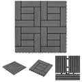 Pikkukuva 1 / 7: Harmaa 30 x 30 cm Terassilaatta WPC 1 Neliömetri 11 kpl -  Lattiat & matot