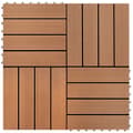 Pikkukuva 2 / 7: WPC Tiilet 30x30cm 11 kpl 1m2 Ruskea -  Lattiat & matot