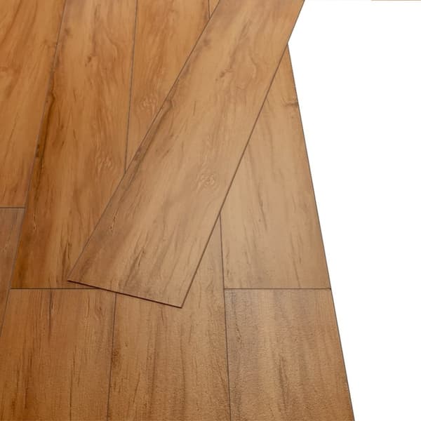 Golvbeläggning - Living Självhäftande PVC-golvplankor 5,02 m² 2 mm naturlig alm