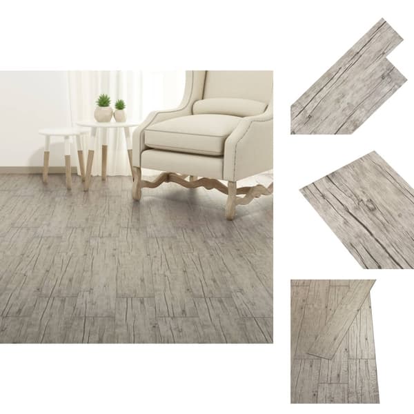 Golvbeläggning - Living Självhäftande PVC-golvbrädor 2,51 m² 2 mm ekfärgad