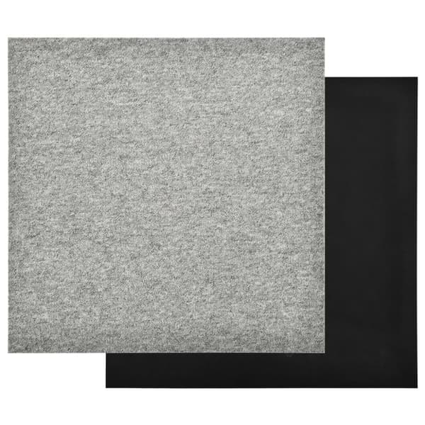 Golvbeläggning - Living Textilplattor 20 st 5 m² 50x50 cm ljusgrå